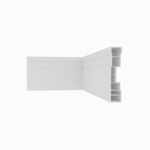 Rodapé Branco Nobre 70mm PVC Plasbil